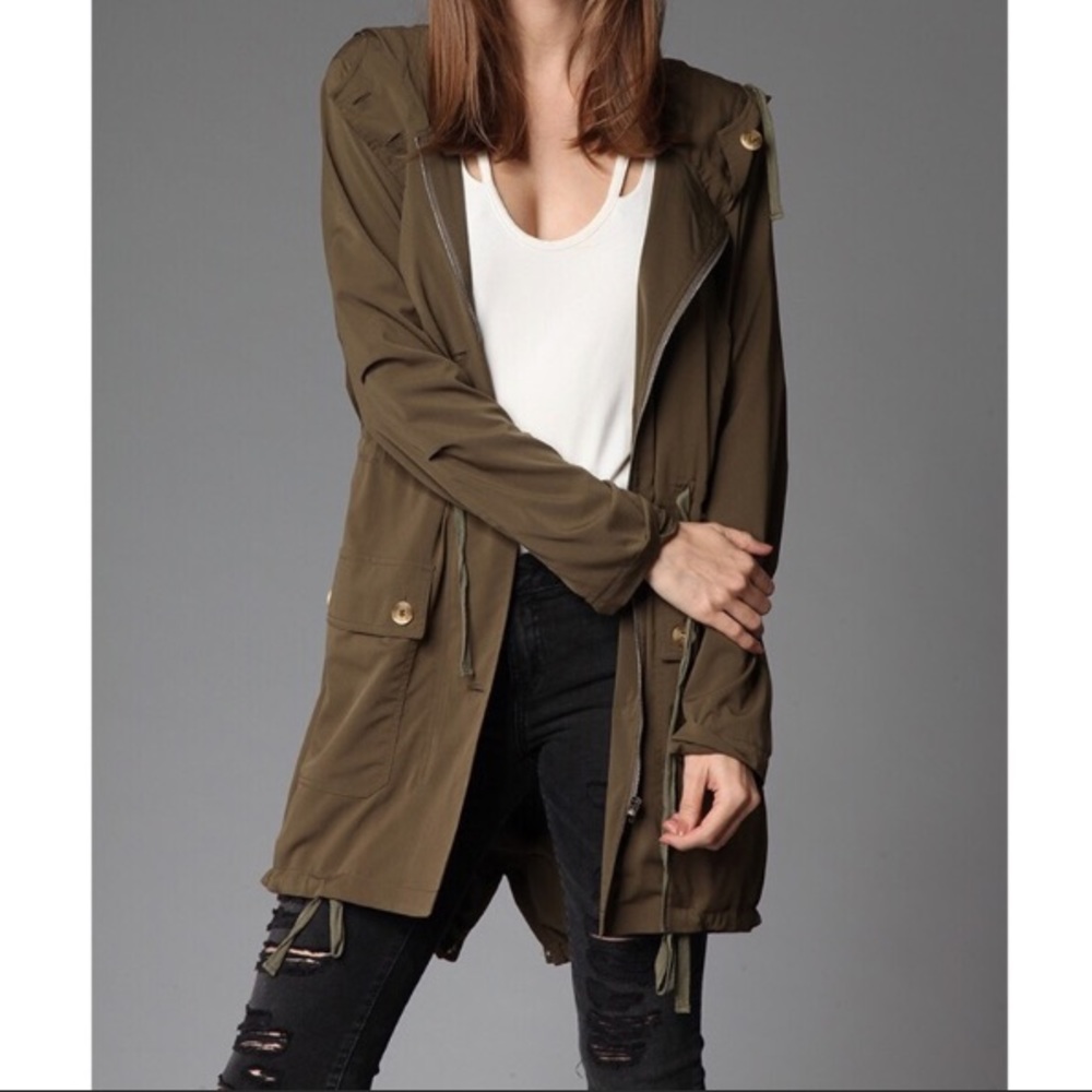 ✨SALE!✨Naked Zebra Hooded Lightweight Parka Jacket